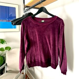 Super Soft velour sweatshirt